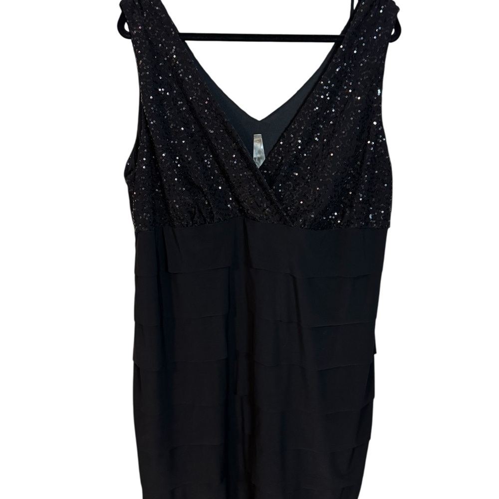 Penningtons Black Sequin V-Neck Dress